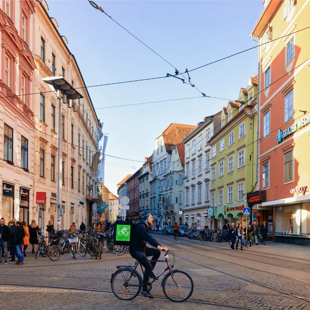 Entfernung Graz Stadt vom Studentenheim